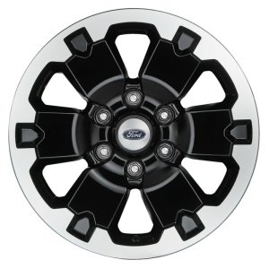 Ford Ranger Wheel Kit - Ford Racing - 18x8in w/TPMS - Gloss Black w/ Machined Face - `19-`25
